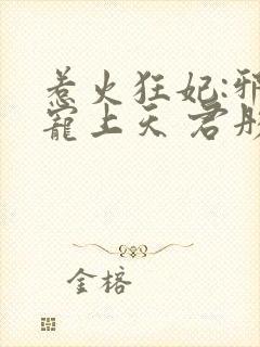 惹火狂妃:邪王宠上天 君彤