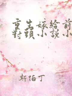 重生嫁给前夫死对头小说小说