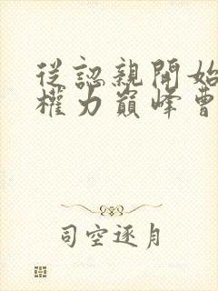 从认亲开始踏上权力巅峰曹颖的小说