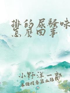 排的尿骚味重是怎么回事