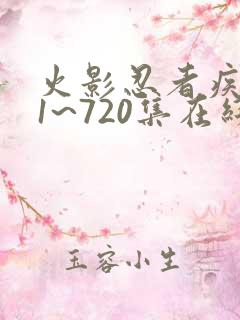 火影忍者疾风传1~720集在线免费观看