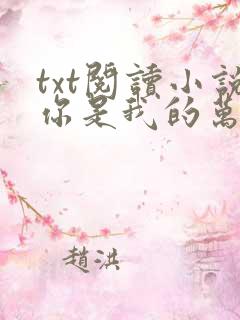 txt阅读小说你是我的万千星辰