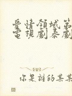 爱情领域第二季电视剧泰剧在线观看全集