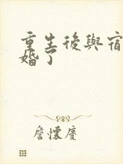 重生后与宿敌结婚了