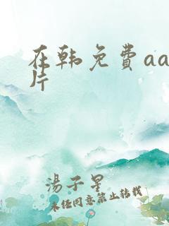 在韩免费aa大片