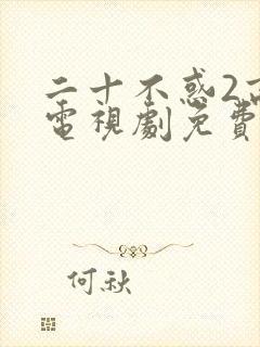 二十不惑2高清电视剧免费观看