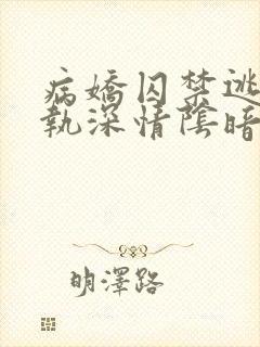 病娇囚禁逃跑偏执深情阴暗男男文