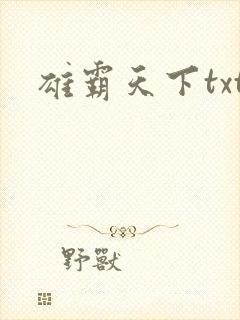 雄霸天下txt