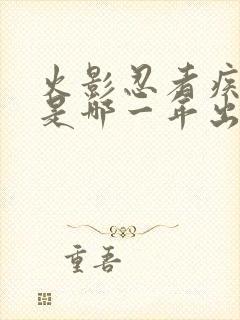 火影忍者疾风传是哪一年出的