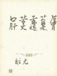 口苦舌苔厚白是肝火还是胃火