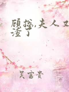 顾总,夫人又虐渣了