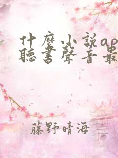 什么小说app听书声音最好