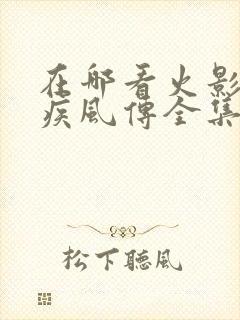 在哪看火影忍者疾风传全集