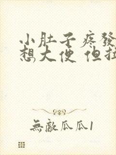 小肚子疼发胀 想大便 但拉不出来