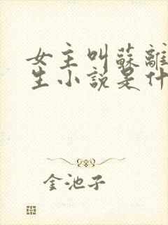 女主叫苏离的重生小说是什么