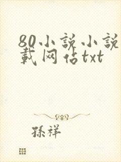 80小说小说下载网站txt