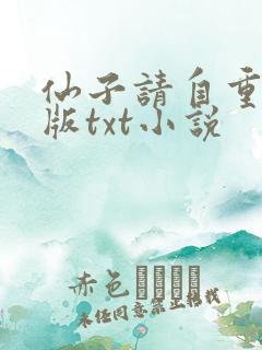 仙子请自重精校版txt小说