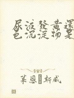 尿液发黄还有白色沉淀物是什么原因