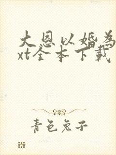 大恩以婚为报txt全本下载