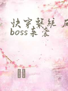 快穿系统 反派boss来袭