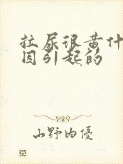 拉尿很黄什么原因引起的