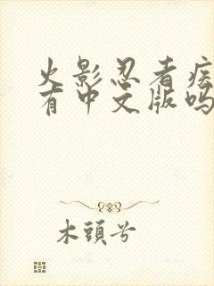 火影忍者疾风传有中文版吗