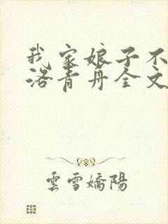 我家娘子不对劲洛青舟全文下载