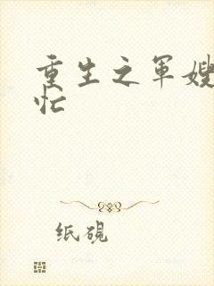 重生之军嫂撩夫忙