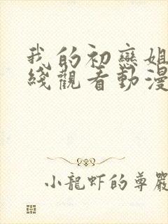 我的初恋姐姐在线观看动漫免费全集中文