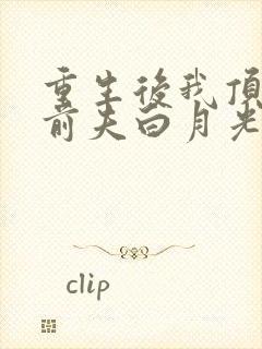 重生后我顶替了前夫白月光.