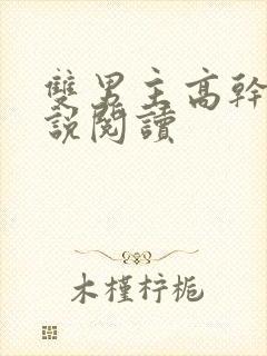 双男主高干文小说阅读