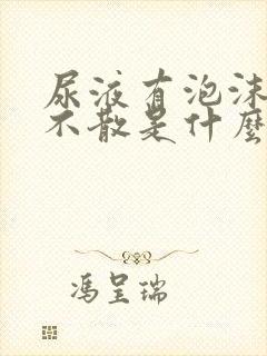 尿液有泡沫久久不散是什么原因