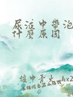 尿液中带泡沫是什么原因