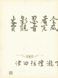 火影忍者全集免费观看完成版