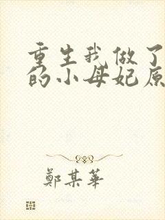 重生我做了反派的小母妃原文