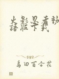 火影忍者动漫国语版下载