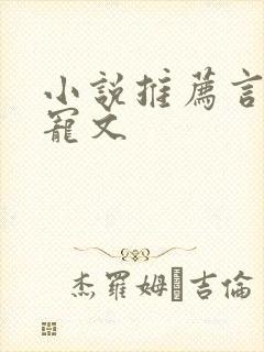 小说推荐言情甜宠文