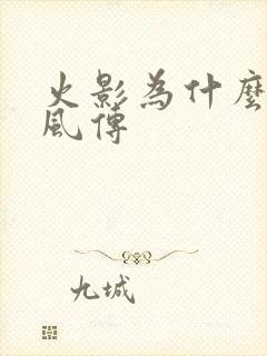 火影为什么叫疾风传