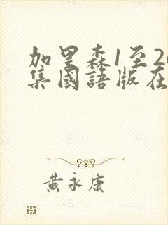 加里森1至26集国语版在线观看