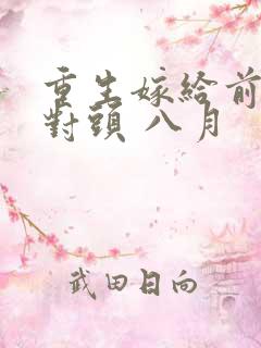 重生嫁给前夫死对头 八月