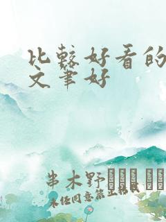 比较好看的小说文笔好