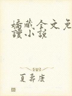 娇藏全文免费阅读小说