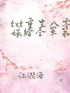 txt重生八零嫁给全军第一硬汉