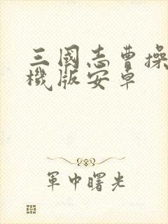 三国志曹操传手机版安卓