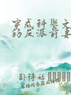穿成科举文男主的反派前妻