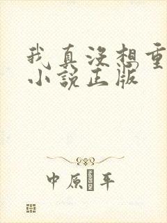 我真没想重生啊小说正版