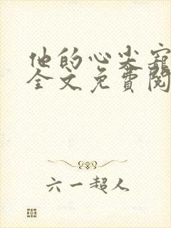 他的心尖宠小说全文免费阅读