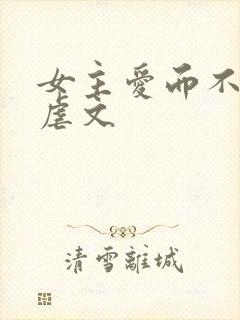 女主爱而不得的虐文