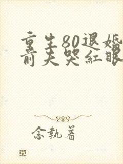 重生80退婚后前夫哭红眼在线阅读
