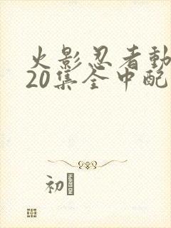 火影忍者动漫720集全中配版免费观看